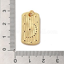 Estante de placas micro latón allanan colgantes de circonio cúbico&nbsp;KK-K377-39G