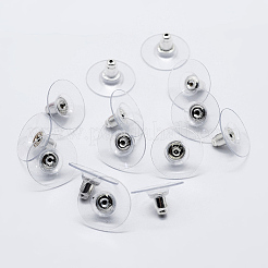 Orecchini a bottone in argento sterling anti-ossidazione placcati in rodio 925&nbsp;X-STER-K167-038P