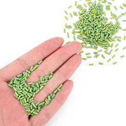 Perles de clairon en verre à deux tons de couleurs opaques&nbsp;SEED-T006-02A-02