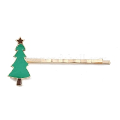 Haarnadel aus Emaille mit Weihnachtsmotiv&nbsp;AJEW-A056-04A