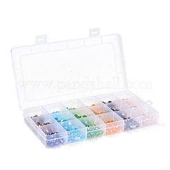 270 pz 18 fili di perle di vetro placcato stile&nbsp;EGLA-FS0001-17