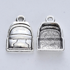 Tibetischer stil Aluminium Anhänger & Charms&nbsp;TIBE-R316-009AS-RS