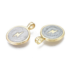 Crémaillère placage pendentifs en émail d'alliage&nbsp;ENAM-T012-09