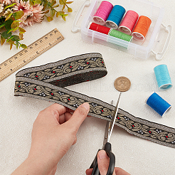 Rubans de polyester de broderie de style ethnique&nbsp;OCOR-WH0067-74B