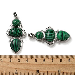 Ciondoli malachite sintetici&nbsp;G-Q158-04J