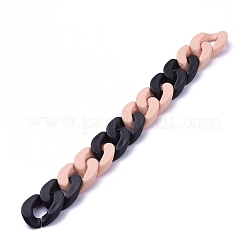 Catene di cordoli in acrilico verniciato a spruzzo opaco fatto a mano&nbsp;AJEW-JB00619-02