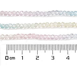Brins de perles de verre peints transparents&nbsp;X1-DGLA-A034-T1mm-A21