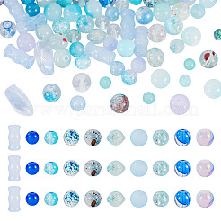 80g transparente Glasperlen&nbsp;DGLA-TA0001-47F