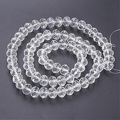 Cuentas de vidrio redondas facetadas antideslustre hechas a mano&nbsp;GS011-01