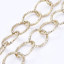 Ensembles de bijoux bracelets et colliers en chaîne de câble texturé en aluminium&nbsp;SJEW-JS01094-03