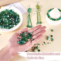 2 sachet de perles rondes en verre&nbsp;JX547B