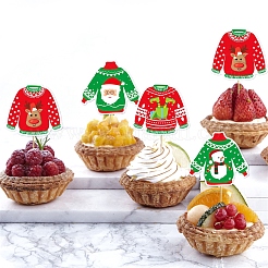 8 Stück Cupcake-Topper mit hässlichem Pullover.&nbsp;PW-WG1075E-01
