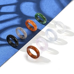 Natürliche Achat Ringe&nbsp;RJEW-S042-04-B