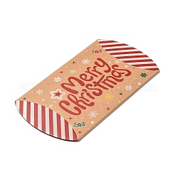 Cajas de almohadas de dulces de cartón con tema navideño&nbsp;CON-G017-02K