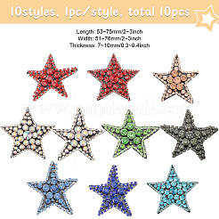 10 Stück Filz-Ornament-Zubehör in 10 Stilen&nbsp;DIY-CA0005-97
