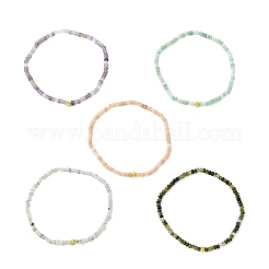 Braccialetti elastici con perline di pietre preziose naturali per donne e uomini&nbsp;BJEW-JB14131
