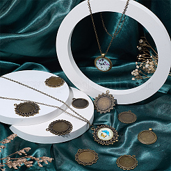 16 stücke 8 stile legierung anhänger cabochon einstellungen&nbsp;TIBEP-SC0003-51