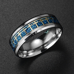 Bling 201 Edelstahl Kreuz Fingerring für Ostern&nbsp;EAER-PW0001-175H
