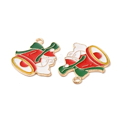 Pendentifs de Noël en alliage d'émail doré clair&nbsp;FIND-C031-03KCG