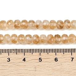 Stränge aus erhitzten natürlichen Citrinperlen&nbsp;G-B175-B01-4x6mm
