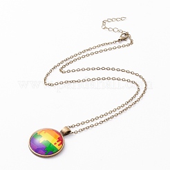 Collana di orgoglio arcobaleno&nbsp;NJEW-F290-01I