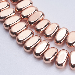 Chapelets de perles en hématite synthétique sans magnétiques&nbsp;G-J382-4x8x2mm-B02
