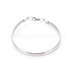 Anlaufgeschützte Schmucksets aus 304 Edelstahl mit Halsketten und Armreifen&nbsp;SJEW-L144-A01-P
