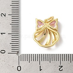 Pendentifs en laiton de placage de rack avec zircone cubique&nbsp;KK-Z056-10G