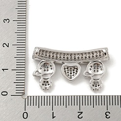 Messing Micro Pave klare Zirkonia Perlen&nbsp;KK-G493-14A-P