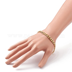 Herren PVD-Vakuumbeschichtung 304 Edelstahl kubanische Ketten Armbänder und Halsketten Schmuck-Sets&nbsp;SJEW-JS01157