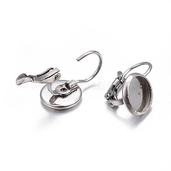 Accesorios para pendientes con cierre de palanca de acero inoxidable 304 resistentes al deslustre&nbsp;LS-STAS-H423-05P