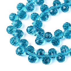 Chapelets de perles en verre transparente  &nbsp;GLAA-Q116-01A-B13