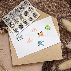 Individuelle transparente Stempel aus PVC-Kunststoff&nbsp;DIY-WH0439-0225