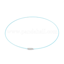 Collier avec cordon en fil d'acier inoxydable 201&nbsp;TWIR-XCP0001-03