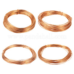 4 rotoli di filo di alluminio tondo di 4 misure&nbsp;AW-TA0001-04B-01