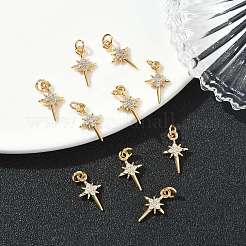 Pendentifs en laiton Shegrace sertis de micro-pavés de zircone cubique&nbsp;XGRQ3D101-480G
