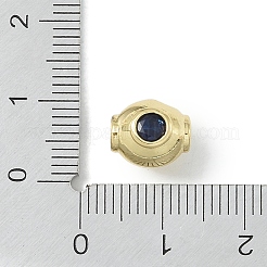Perles de placage en laiton avec zircone cubique de micro pave&nbsp;KK-A220-24E-G