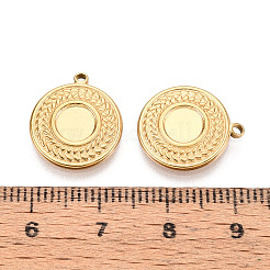 Cabochon-Fassungen für Anhänger aus Edelstahl 304&nbsp;STAS-T067-10G