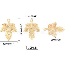Pendentifs en acier inoxydable 304 à thème d'automne&nbsp;STAS-UN0020-67G