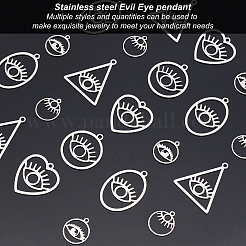 24 pendentif en acier inoxydable de style 201&nbsp;FIND-AR0002-03