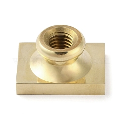 Teste di timbri in ottone con cornice rettangolare a forma di fiore&nbsp;AJEW-M037-04G-04