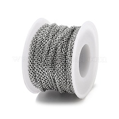 Anlaufgeschützte 304 Edelstahl-Kabelkette&nbsp;CHS-H026-07A-P