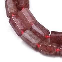 Fragola naturale perle di quarzo fili&nbsp;G-G162-D06-02