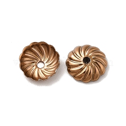 Placcatura ionica (ip) 304 tappi per perline in acciaio inossidabile&nbsp;STAS-G075-10CG