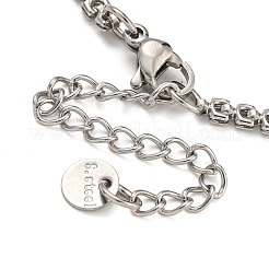 Gliederkettenarmbänder aus 304 Edelstahl für Damen&nbsp;BJEW-S153-19P