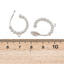 Ohrclips aus Messing zum Aufstecken&nbsp;KK-F921-08A-P