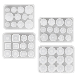 4 Stück 4 Stile DIY Perlen Silikonformen&nbsp;SIMO-TA0001-15
