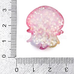 Cabochon in resina a tema organismo marino&nbsp;RESI-R454-01B