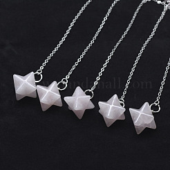 Chakra natürliches Rosenquarz Wünschelrutenpendel&nbsp;X-G-F516-01C