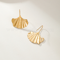 Minimalistische 201 Edelstahl Ginkgoblatt Ohrringe für Damen&nbsp;JX5864